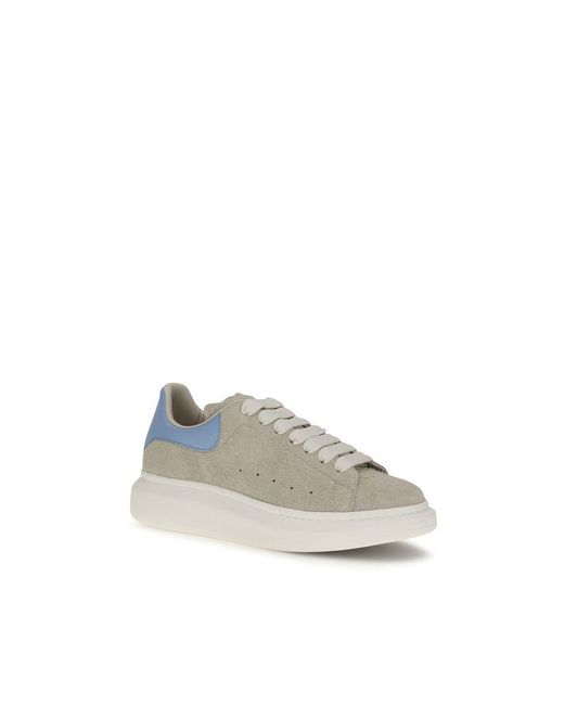 McQueen Natural Calf Leather Bos Taurus Chunky Sneakers for men