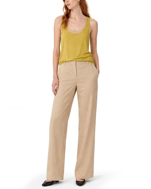 Paul Smith Natural Tailored Linen Trousers