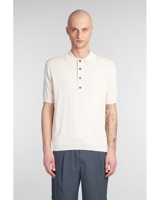 Low Brand White K194 Polo for men