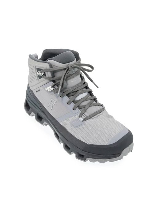 On Shoes Gray Scarpcino Da Trekking Cloudrock 2 Waterproof for men