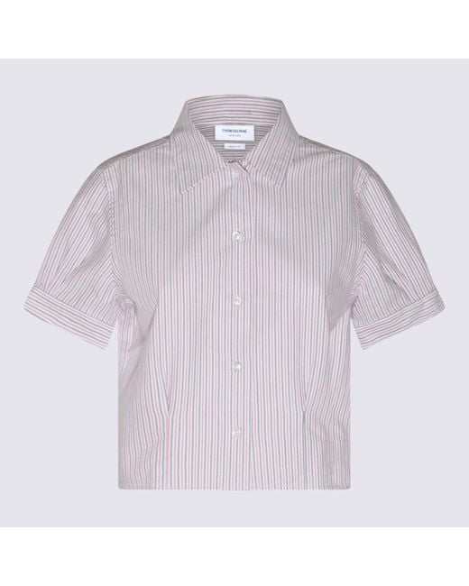 Thom Browne Purple Multicolour Cotton Shirt