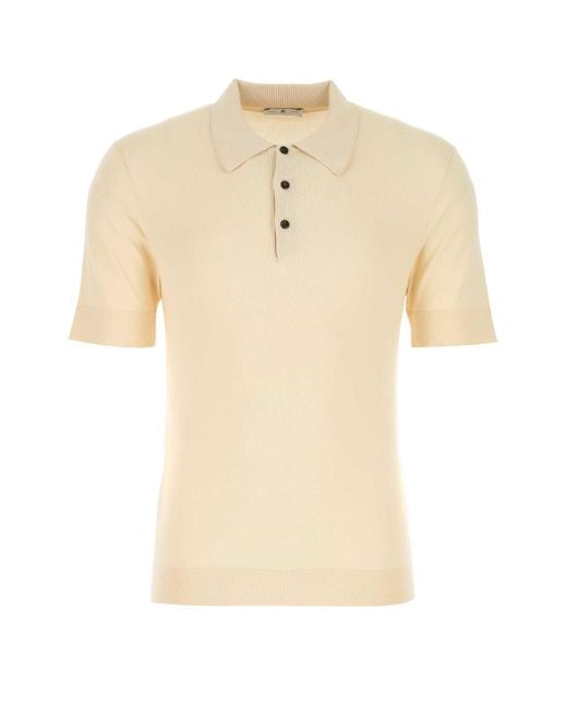 PT Torino Natural Sand Cotton Blend Polo Shirt for men