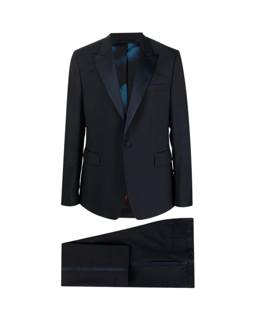 Paul Smith Wool Gents Tailored Fit 1btn Evening Suit in dk na (Blue ...