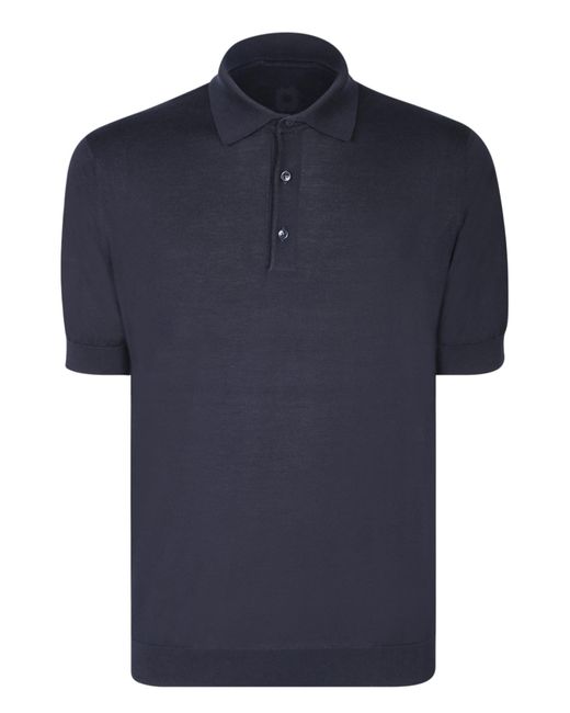 Lardini Blue Jersey Polo Shirt for men