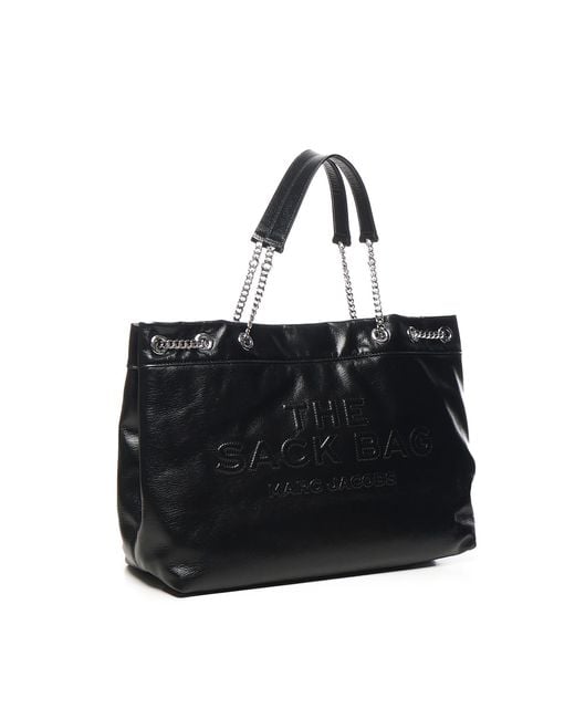 Marc Jacobs Black The Large Chain Sack Tote Bag