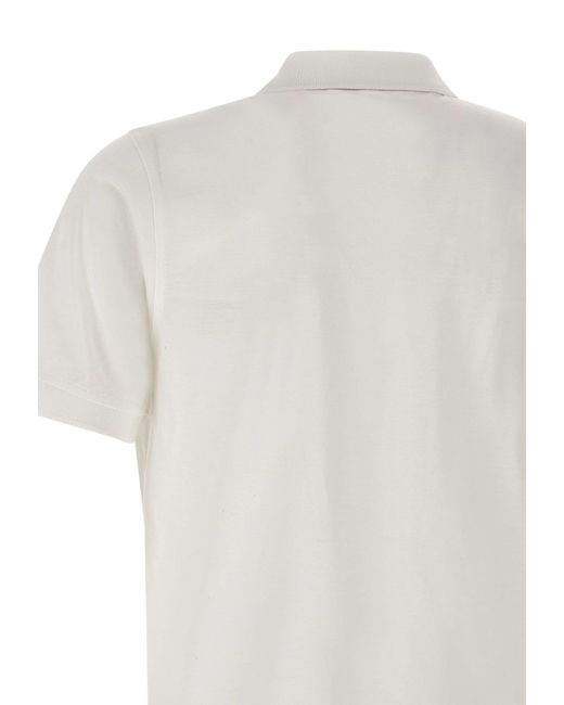 Kiton White Ultrafine Cotton Polo Shirt for men