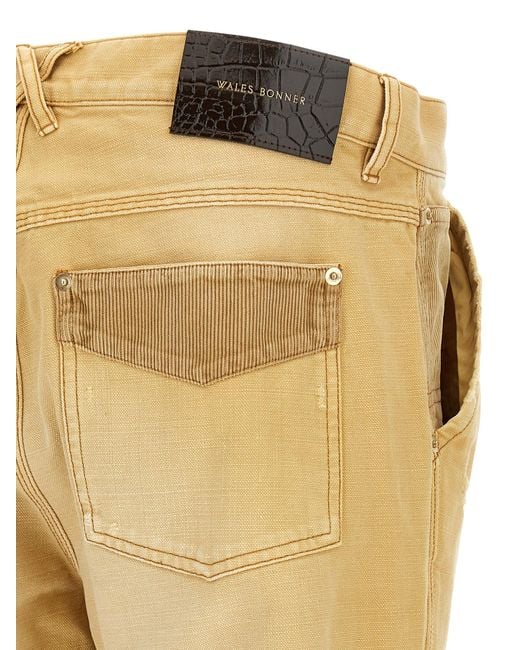 Wales Bonner Yellow Sierra' Pants for men