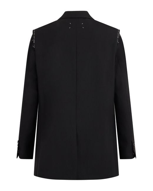 Maison Margiela Black Blazer Virgin Wool Suit & Dinner Jackets for men