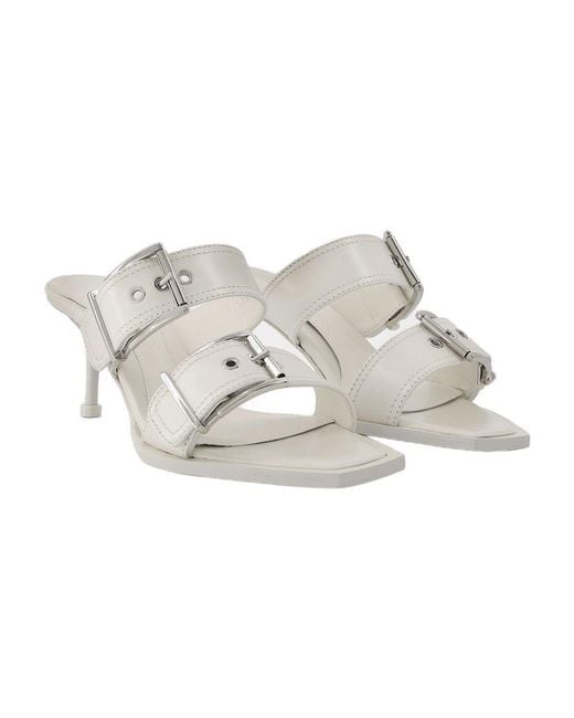 McQueen Metallic Sandals