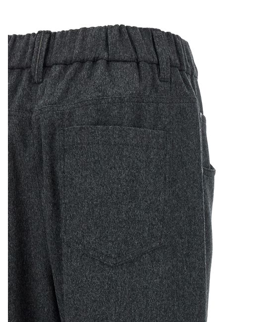 Brunello Cucinelli Gray Wool Pants