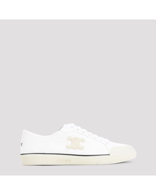 Céline White Alan Low Top Sneakers