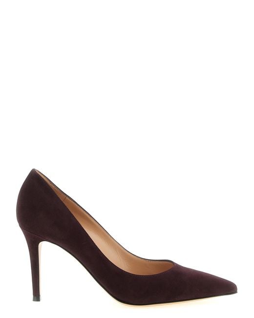 Gianvito Rossi Brown Suede Leather High Heel Pumps