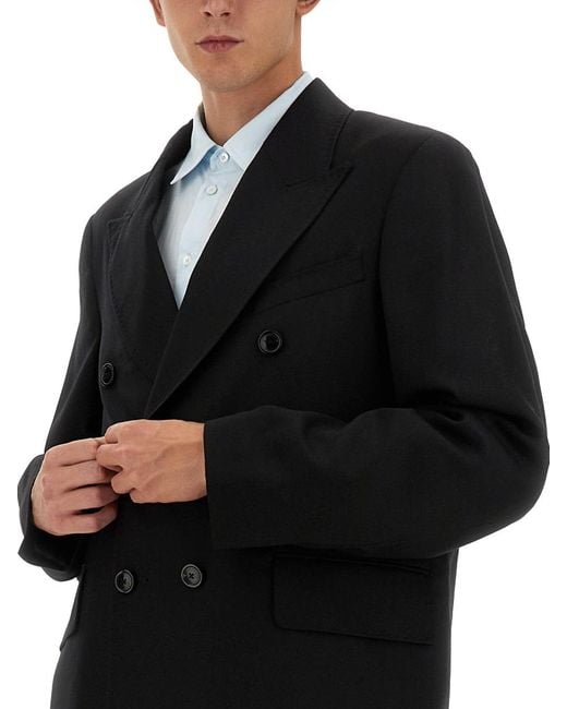 Our Legacy Black Double-Breasted Blazer Jacket for men