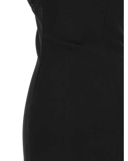 Nensi Dojaka Black Viscose Short Dress