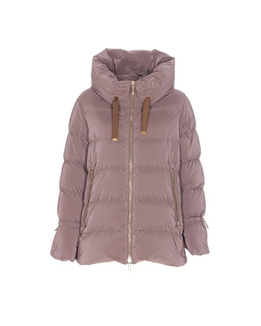 Moorer Purple Gadia Down Jacket