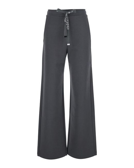Max Mara Gray Trousers Smmbali Cotton