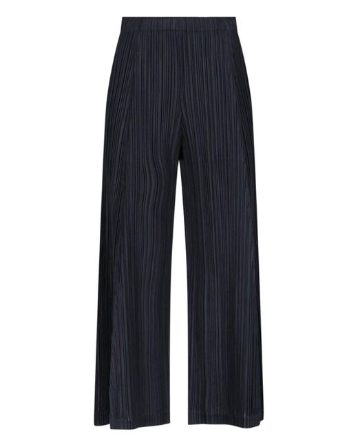 Pleats Please Issey Miyake Blue Thicker Bottoms 2 Pleated Pants