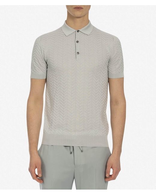 Larusmiani Gray Polo Crystal Polo Shirt