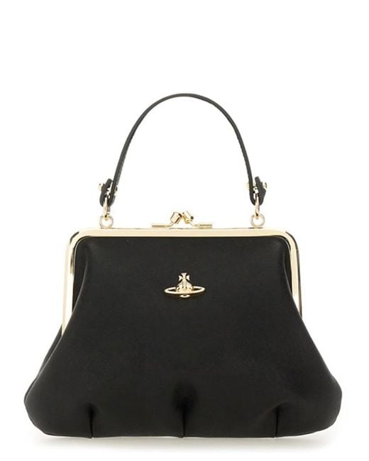 Vivienne Westwood Black Borsa Granny Frame