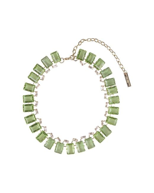 Ermanno Scervino Green Necklace With Stones