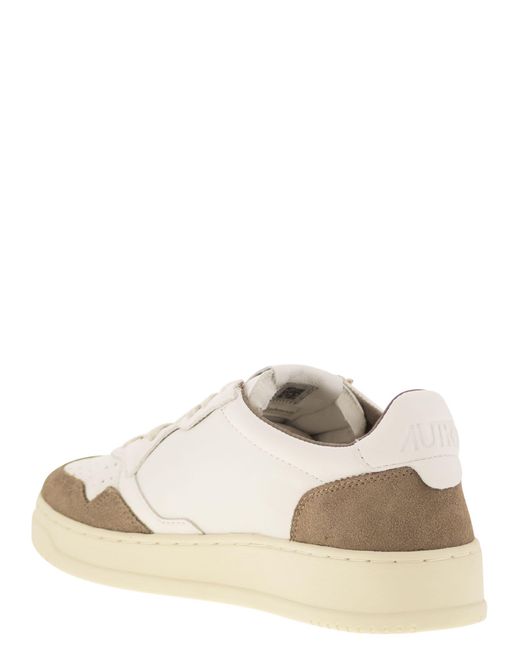 Autry White Medalist Low for men