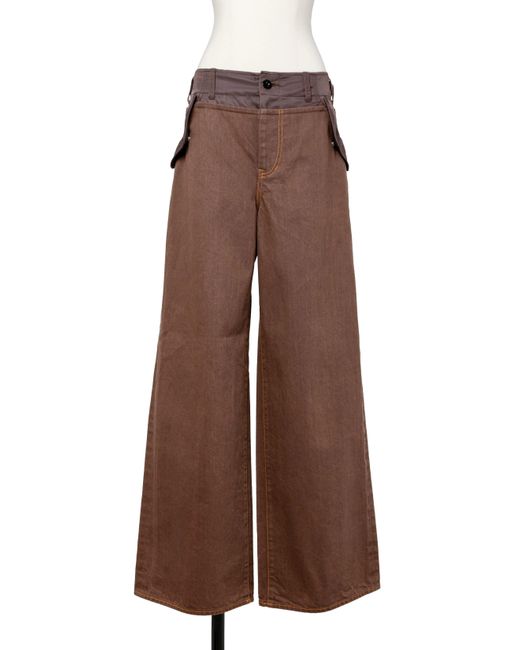 Sacai Red Denim Pants Trousers