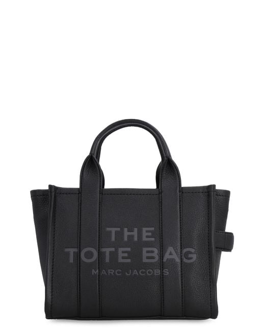 Marc Jacobs Black Small Leather Tote Bag Cowhide