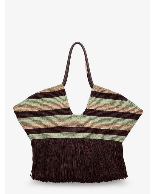 Zimmermann Brown Shoulder Bag Golden Time Raffia