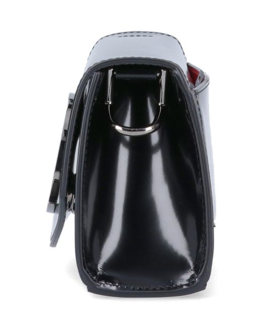 Christian Louboutin Black Loubi54 Patent Leather Shoulder Bag