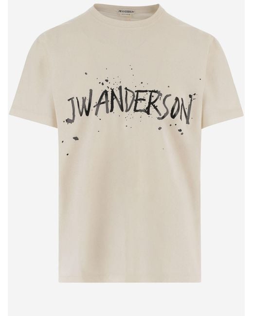 J.W. Anderson White Cotton T-Shirt T-Shirts for men