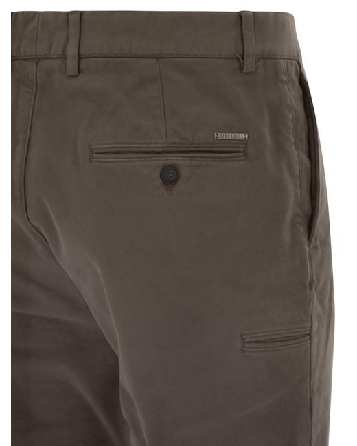 Peserico Gray Chino Trousers for men