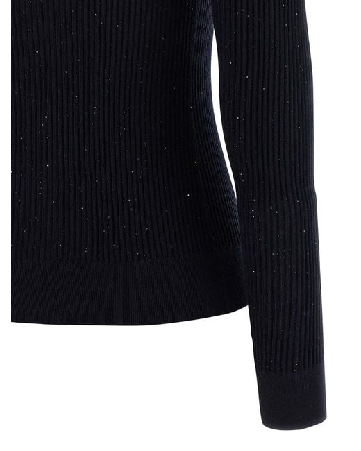 Max Mara Blue Marabu Sweater Silk Sweater, Cardigans