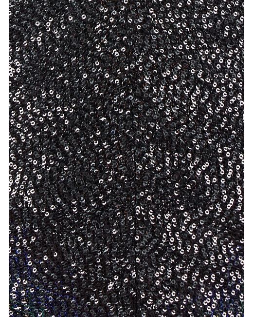 Missoni White Long Sleeveless Sequin Dress Polyamide