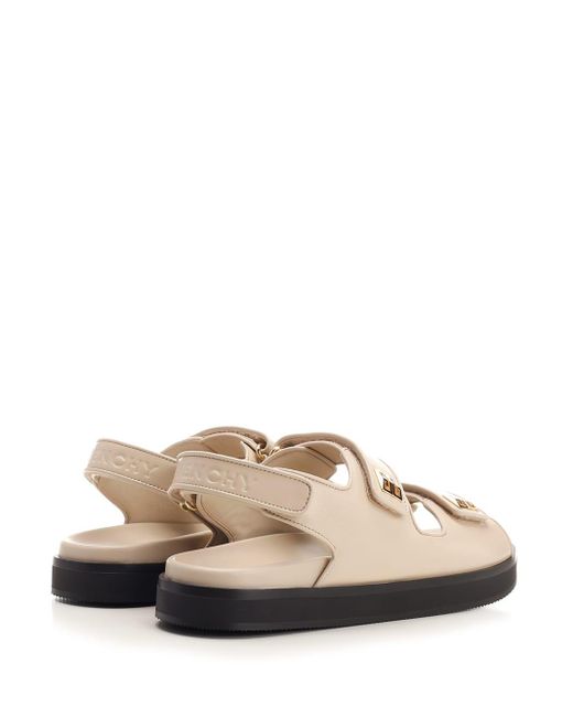 Givenchy White Ivory Leather Sandals