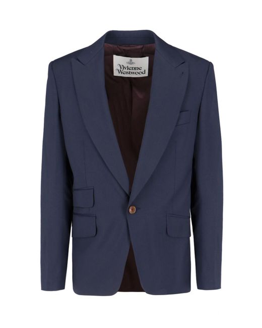 Vivienne Westwood Blue One Button Jacket for men