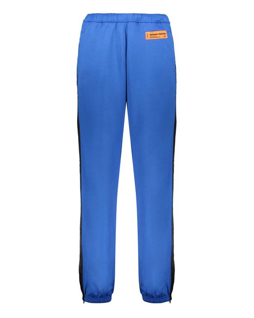 Heron Preston Blue Logoed Side Stripes Track-Pants for men