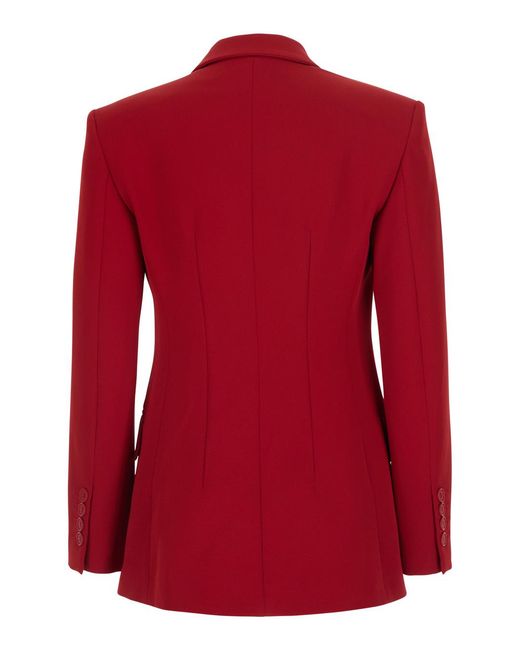 Le Plain Red Blazer Tech Fabric Blazers