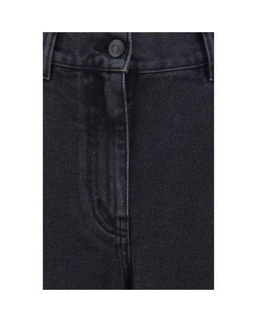 The Row Blue Black Cotton Straight