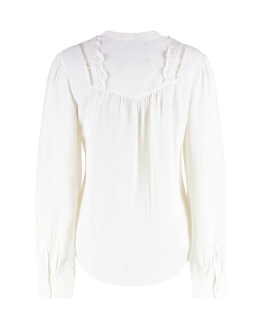 Isabel Marant White Blouse Filippa Viscose Blouses