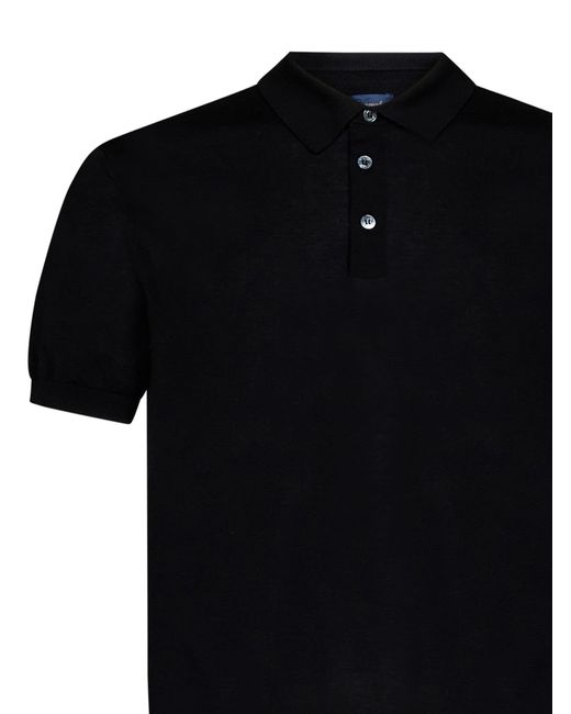 Drumohr Black Polo Shirt for men