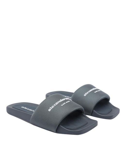 Alexander Wang Blue Sandals Fabric/Rubber Sole