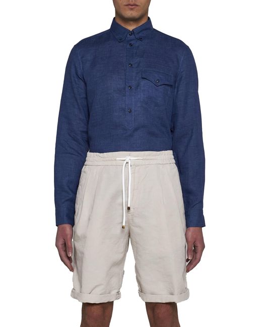 Brunello Cucinelli Gray Shorts for men