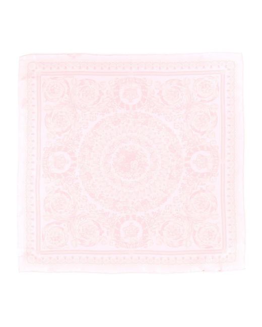 Versace Pink Silk Scarf