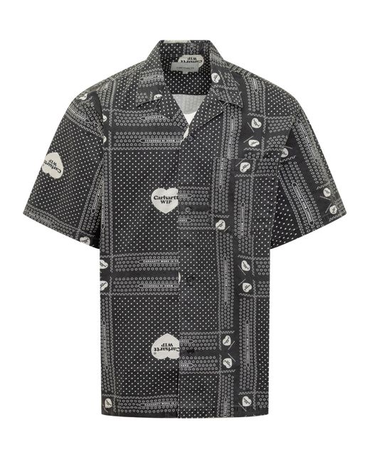 Carhartt Black Ss Heart Bandana Shirt for men