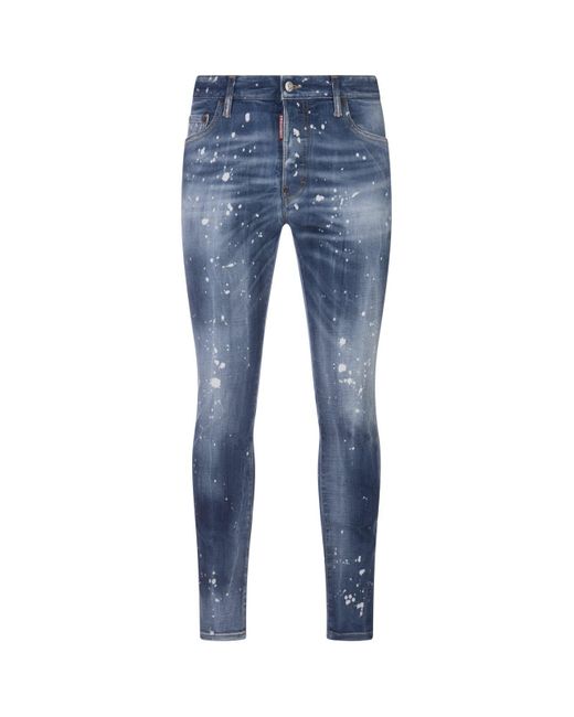 DSquared² Blue Medium Kinky Wash Super Twinky Jeans for men
