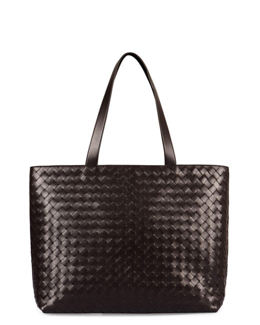Bottega Veneta Black Large Leather Tote Bag for men