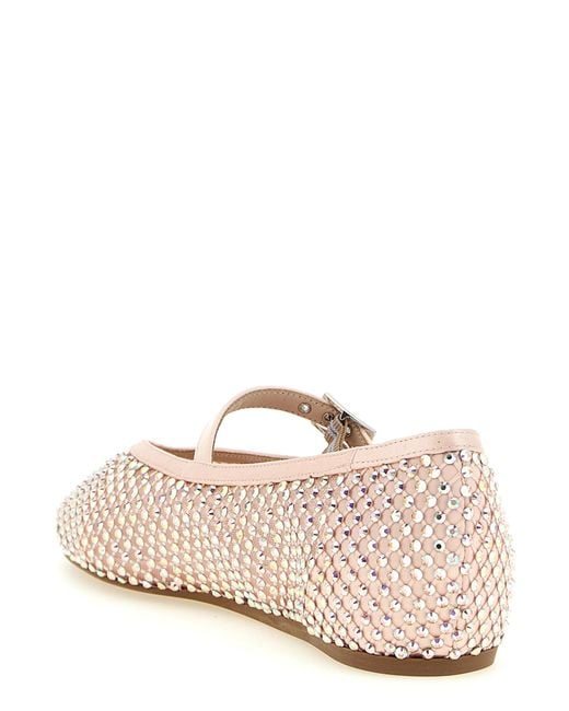 Le Silla Pink Polyamide Ballet Flats