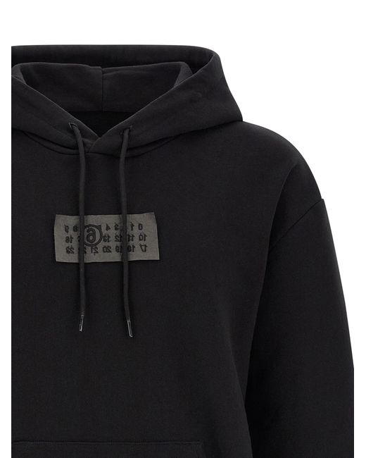 MM6 by Maison Margiela Blue Hoodie Cotton Sweatshirt for men