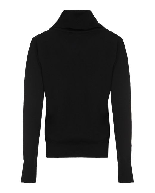 Vivienne Westwood Black Giulia Virgin-Wool Turtleneck Sweater