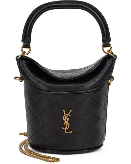 Saint Laurent Black Bucket Bag Gaby
